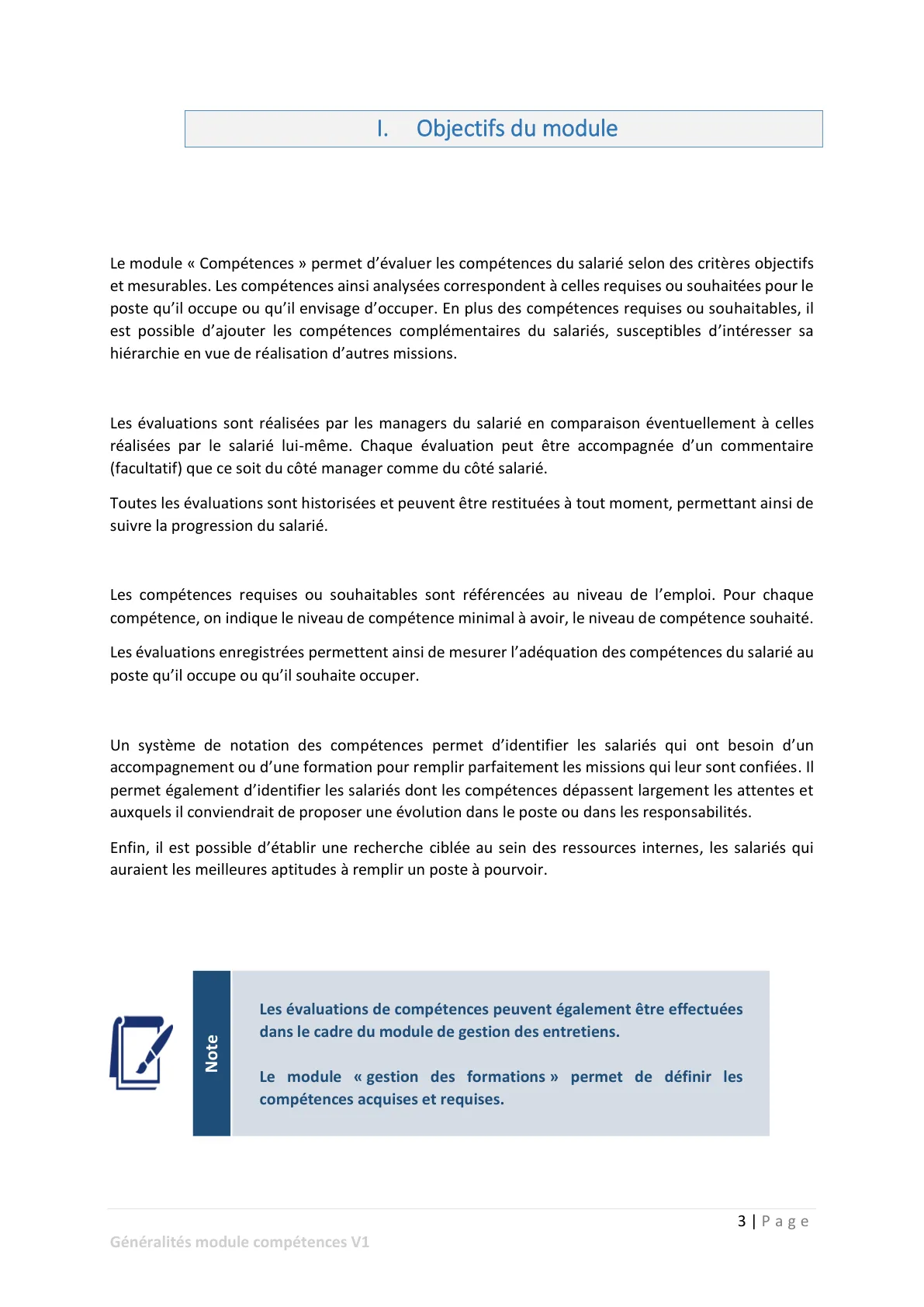 Objectifs du module — page 1