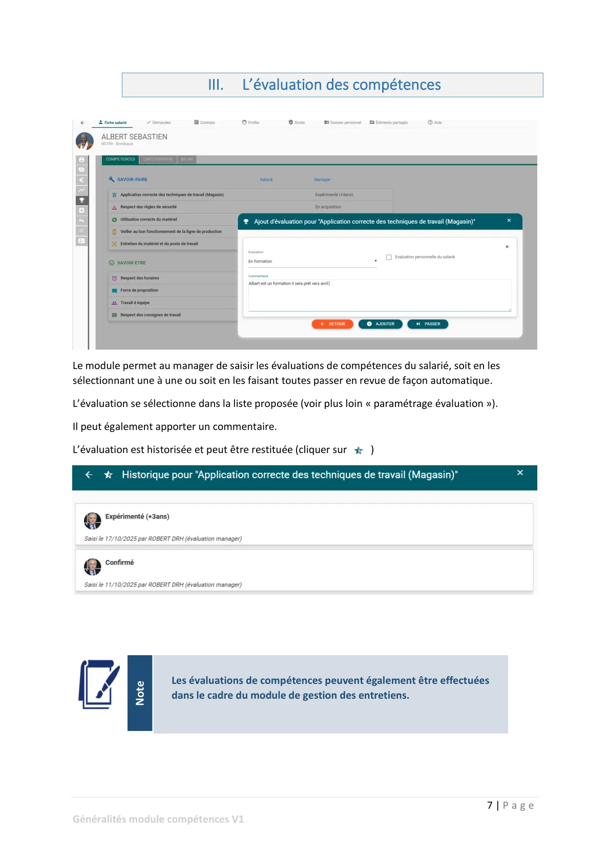 L’évaluation des compétences — page 1