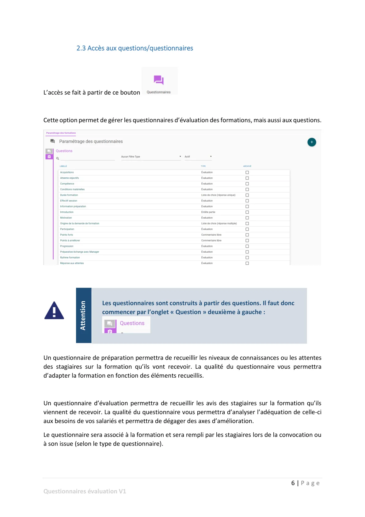 Accès au module — page 3
