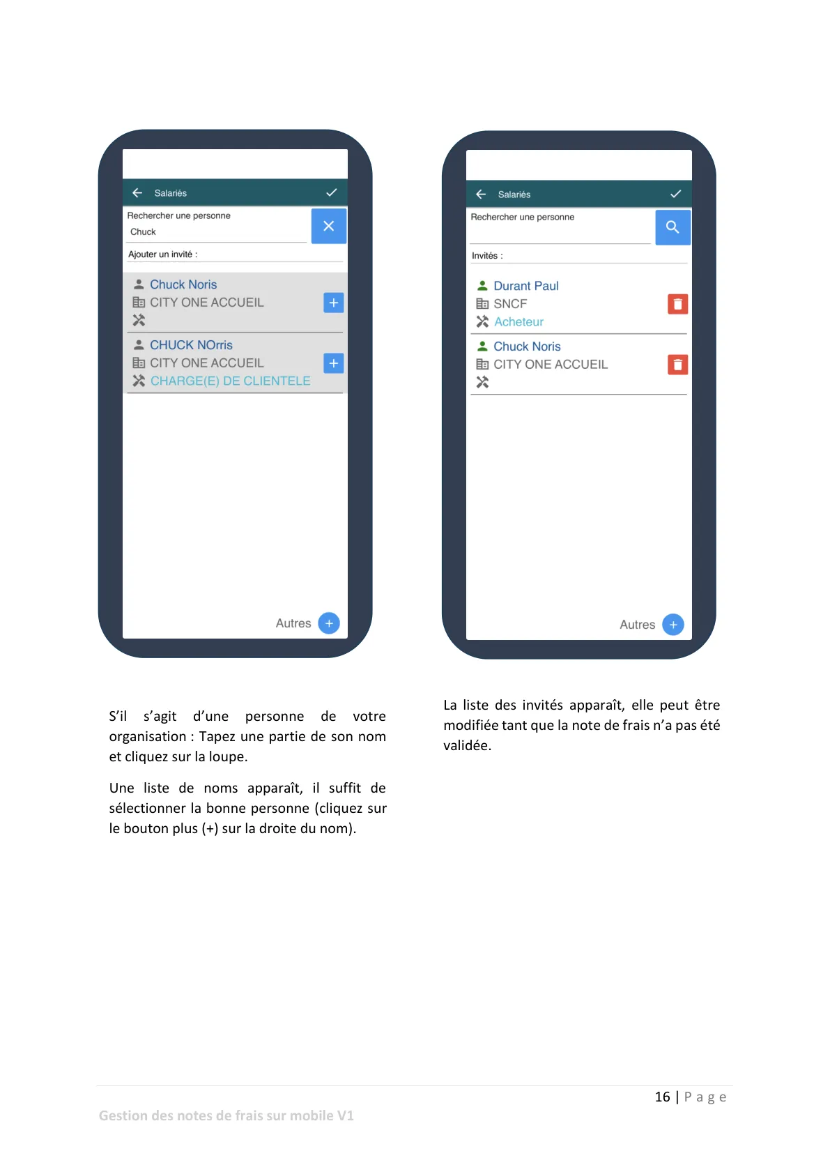 Saisie des notes de frais — page 12